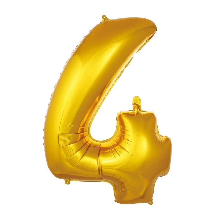 Folyo Balon Gold 4 34 İnç 76 Cm